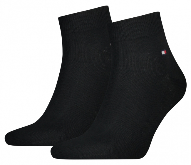 2 Paar Tommy Hilfiger - UNI Basic Quarter - Schwarz